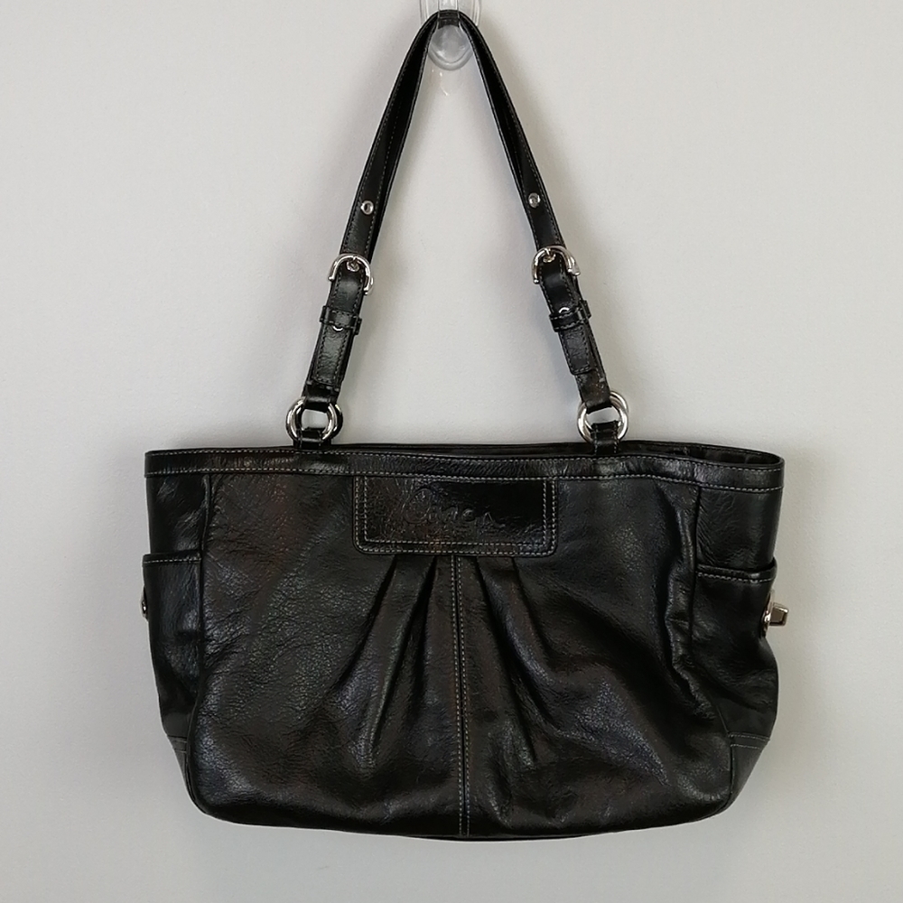 Coach Black Leather Satchel